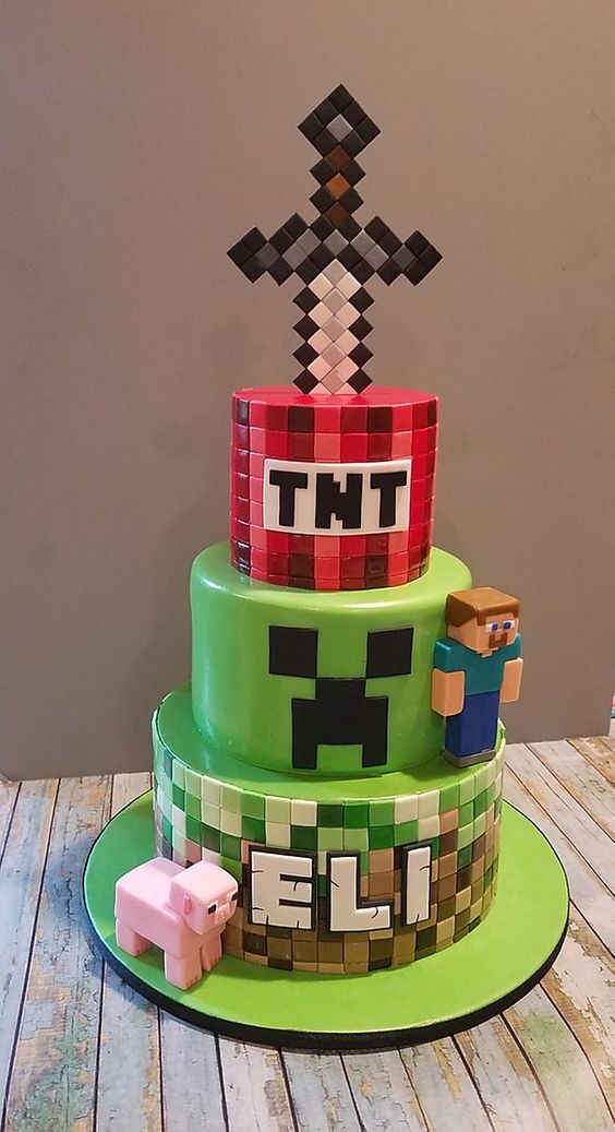 Minecraft Birthday Cake | Online order birthday cake | Bakehoney