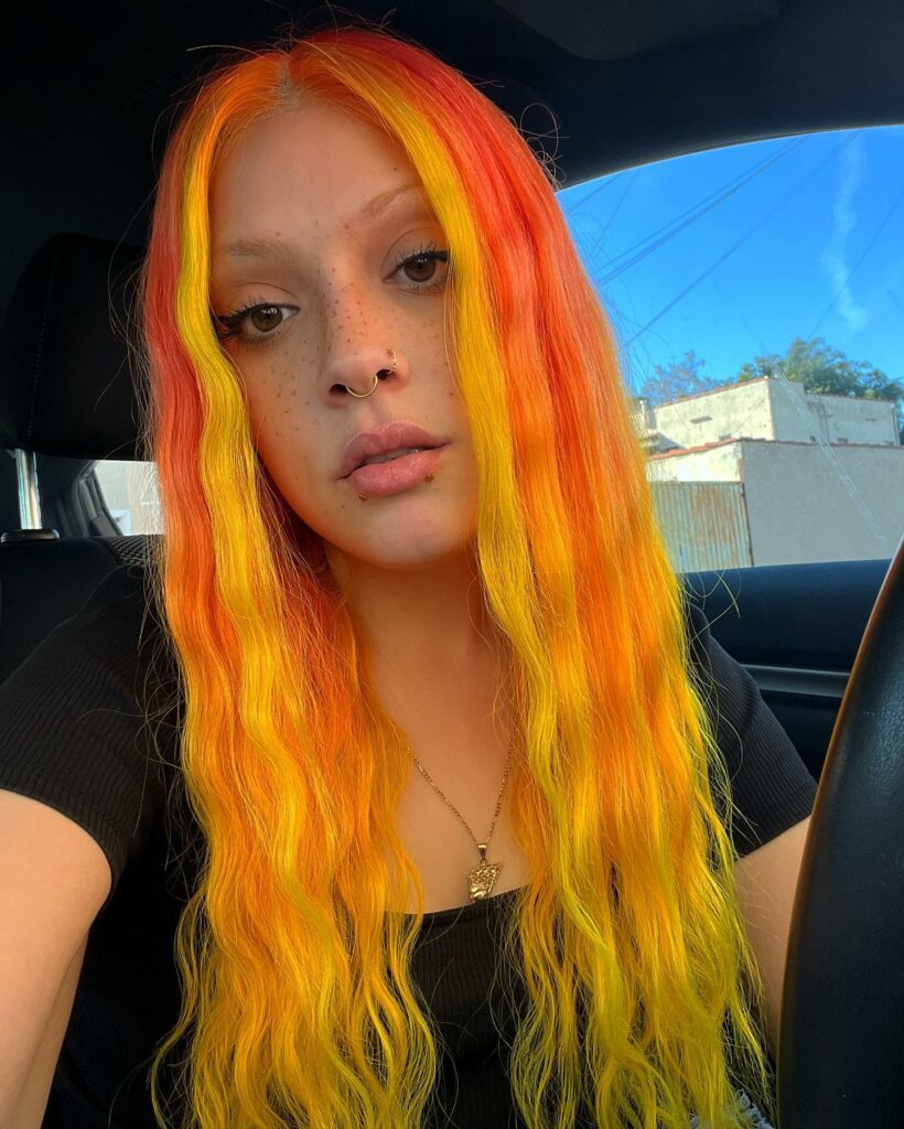 Neon Orange Hair