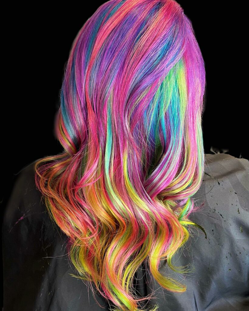 Neon Rainbow Hair