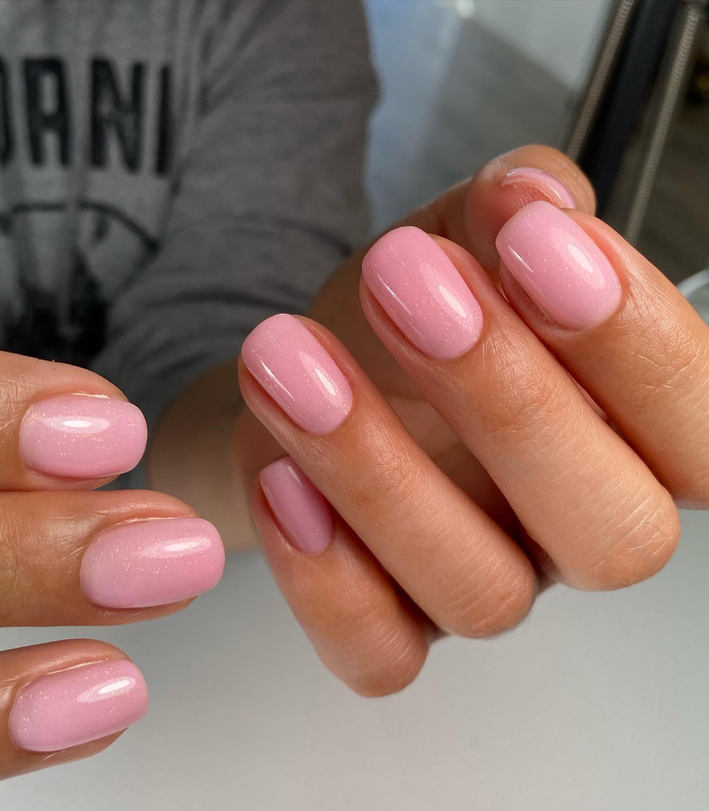 short light pink nailsTikTok Search