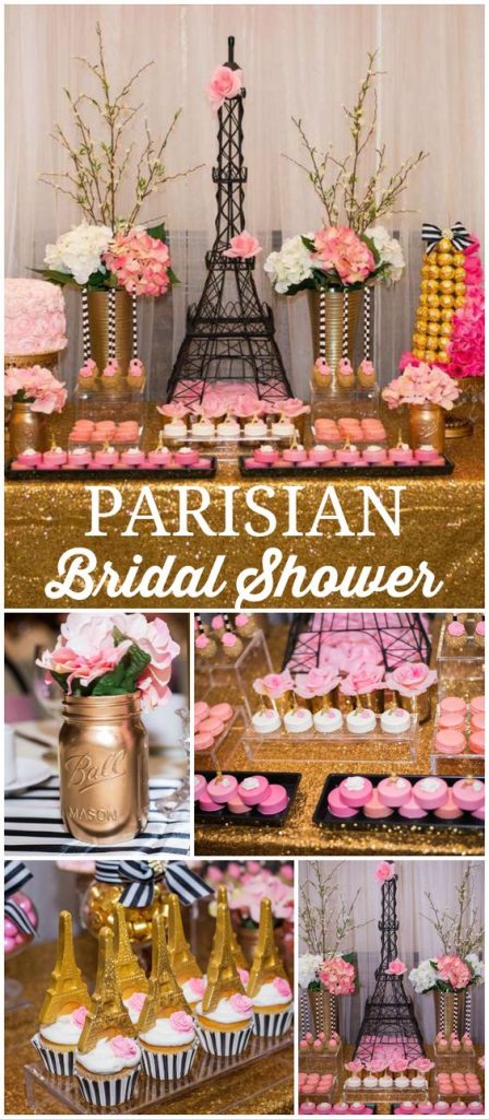 parisian bridal shower