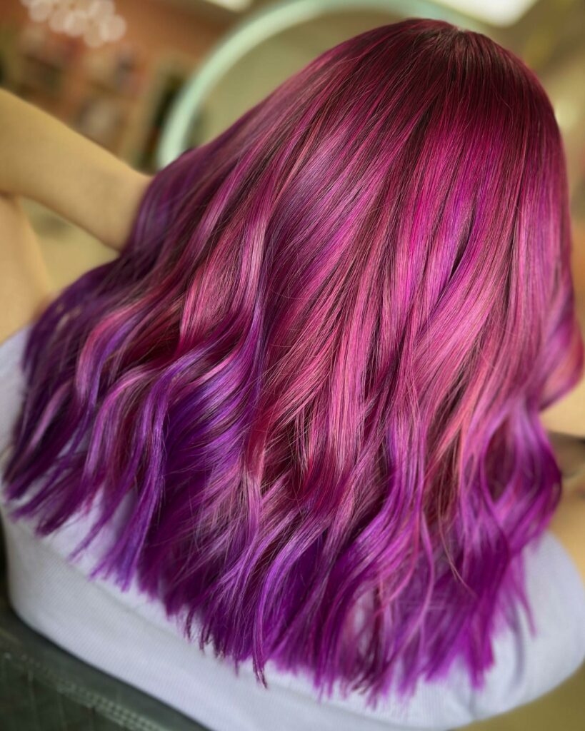 Pink and Purple Hair