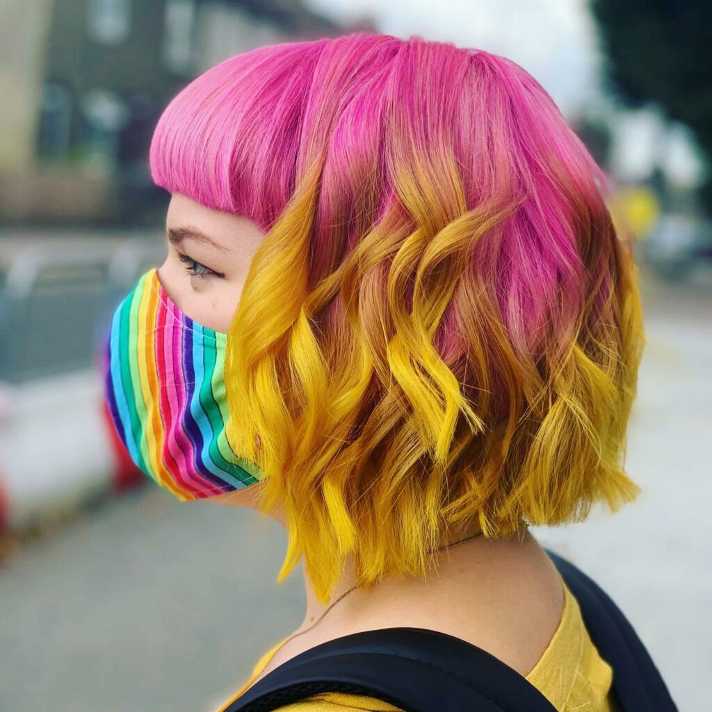 pink and yellow hair 5 1