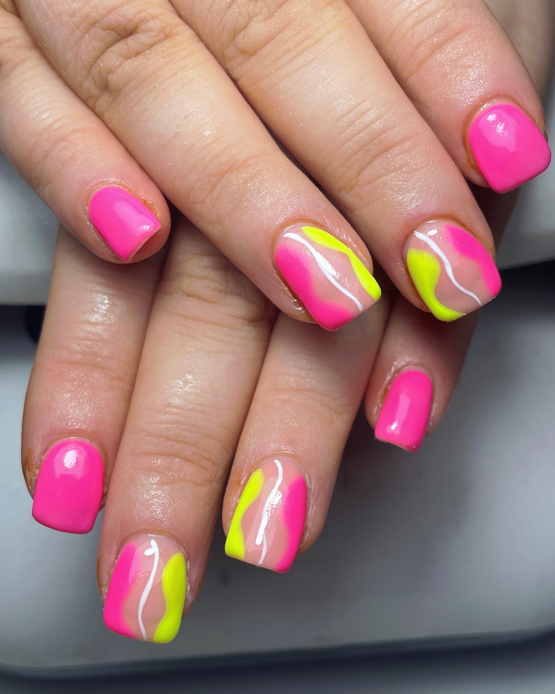 23 Neon Pink Nails and Ideas to Wear All Summer Long - StayGlam | Pink  acrylic nails, Neon pink nails, Pink ombre nails