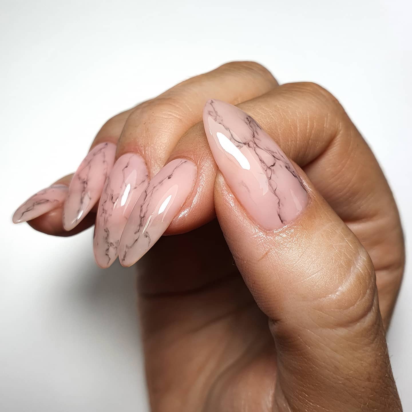 2024 SALE] Marble Floral Pink with Bowtie Short Press-On Nails – Belle Rose  Nails