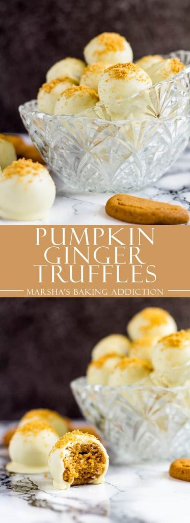 pumpkin ginger truffles
