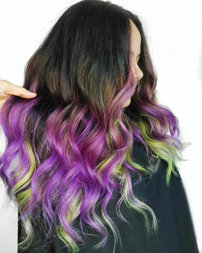 50+ Purple And Green Hairstyles That Will Turn Heads