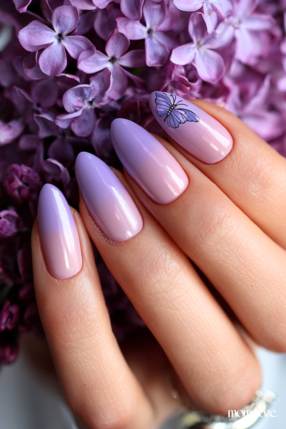 purple ombre nails 1 2
