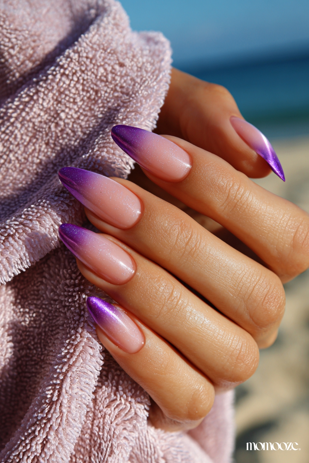 purple ombre nails 7