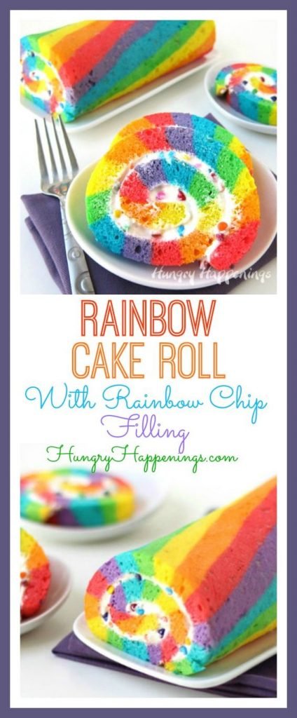 rainbow cake roll