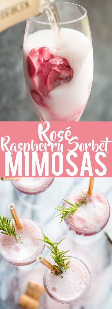 raspberry sorbet mimosa