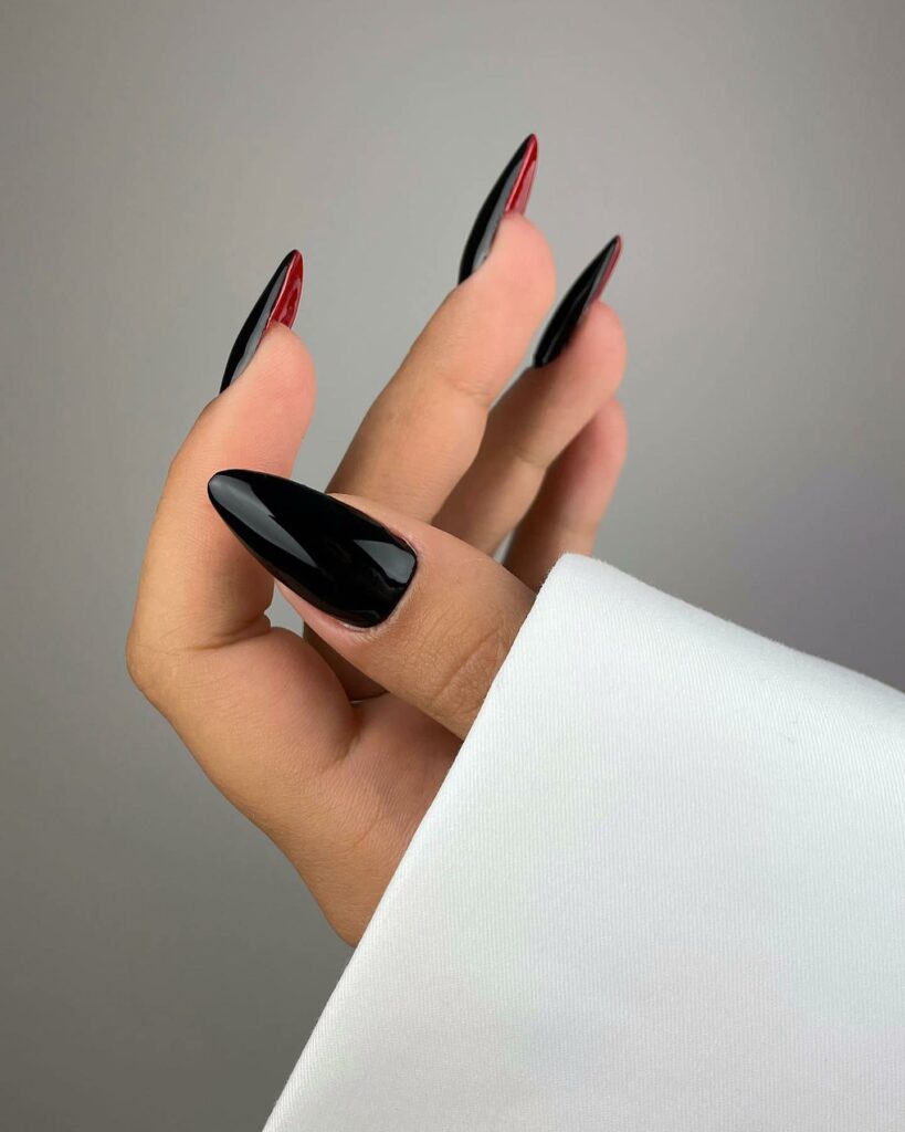 red bottom nails - Louboutin manicure