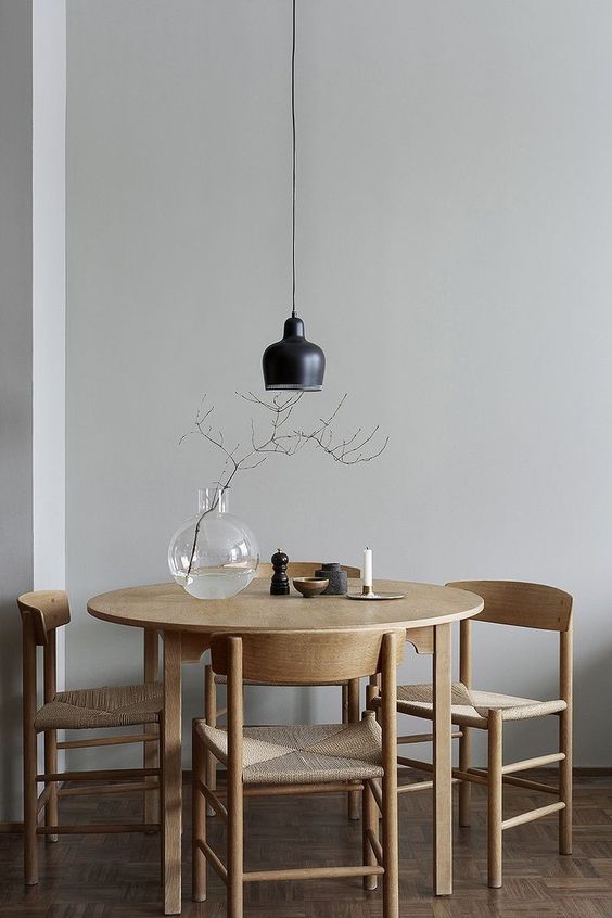 scandinavian dining minimalist