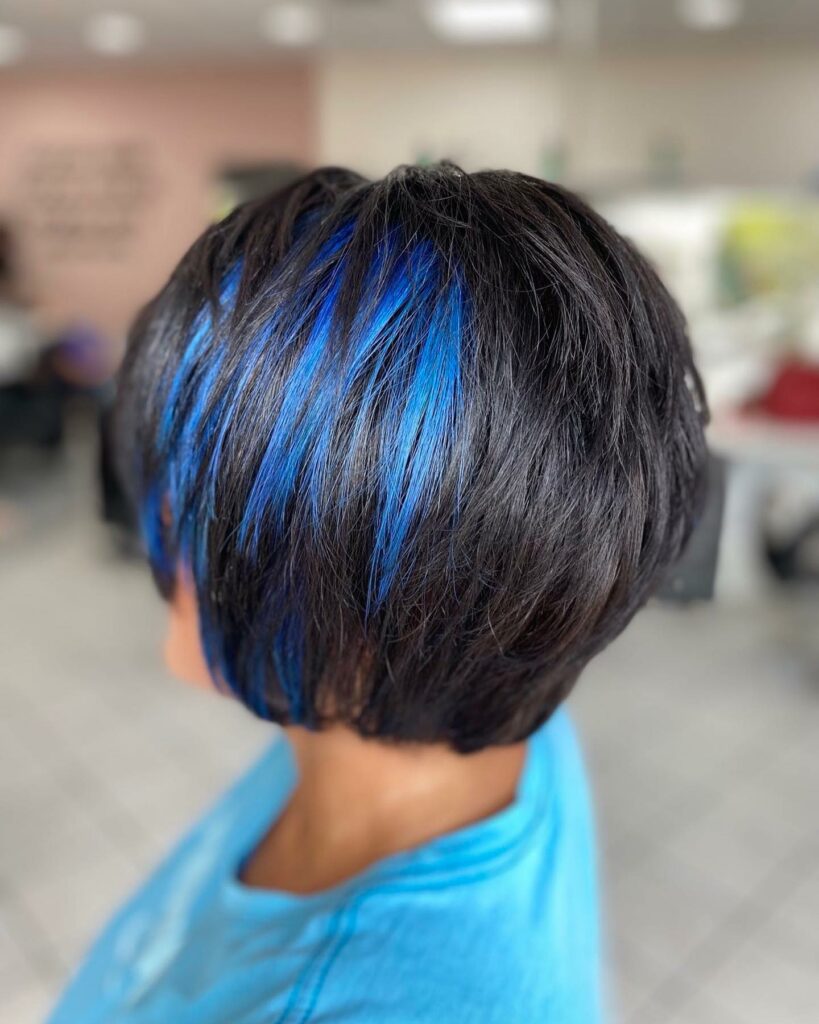 Short Blue Hair
