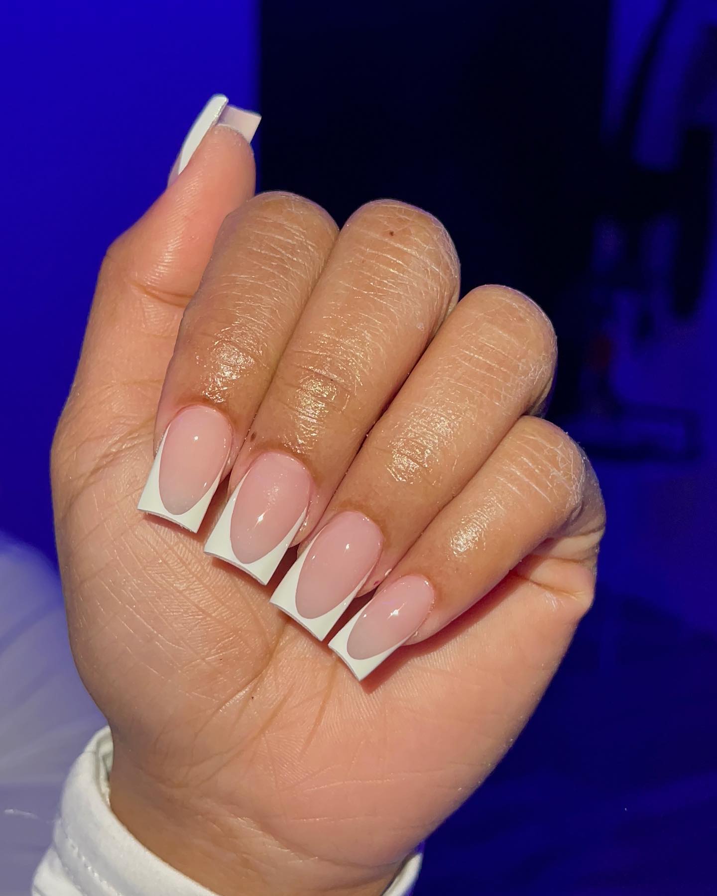 Short French Tip Nails