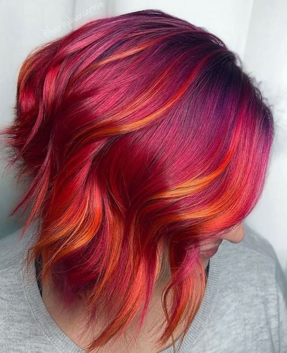 sunset hair color ideas