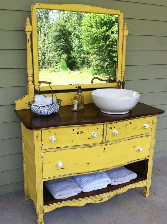 vintage vanity sink