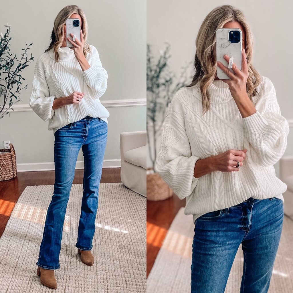 how to style a white sweater
