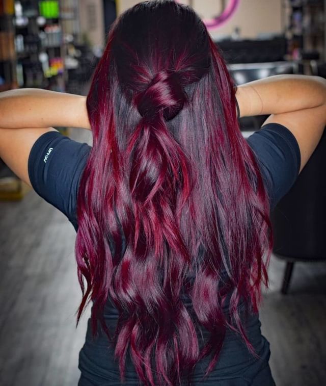 Dark Wine Hair Color