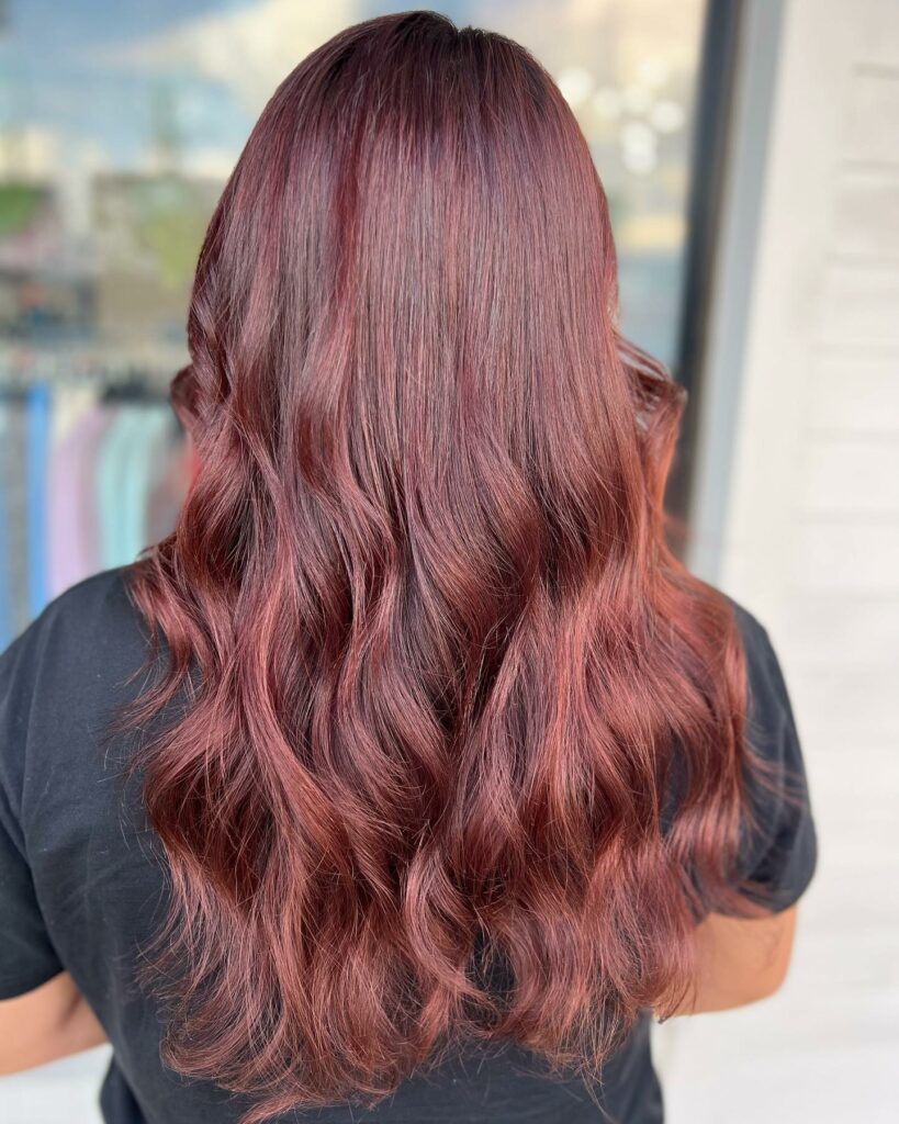 wine red hair 5