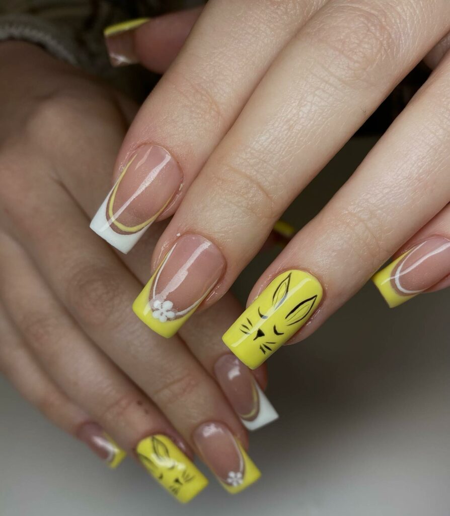 Yellow Gel Nails